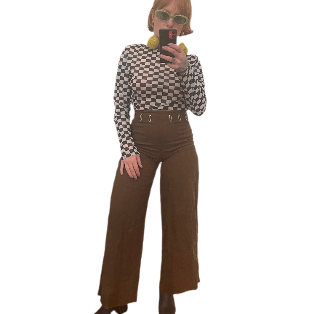 Vintage Jean Paul Gaultier Grommet Wide Legs